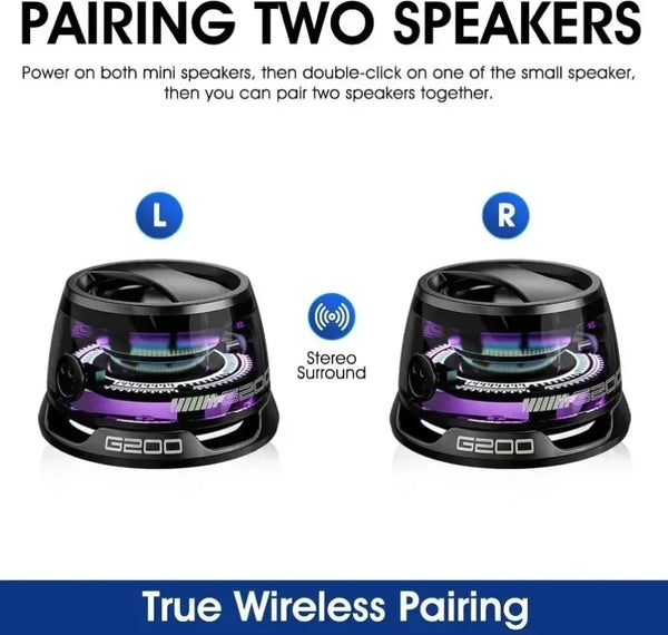 Boxă Bluetooth Portabilă cu Lumină RGB